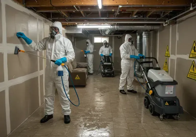 Basement Moisture Removal and Structural Drying process in Osage County, KS